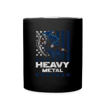 Rock and Roll Band Guitare Heavy - Mug uni - noir - Devant
