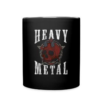 Metal Hardrock Metalcore - Tasse einfarbig - Schwarz - Vorne