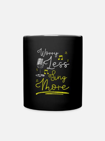 Straßenmusiker Kunst Unterhaltung Musikalisch - Tasse einfarbig - Schwarz