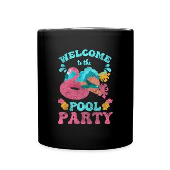 Pool Celebrations Recreation Alcohol - Full Colour Mug - black - Front