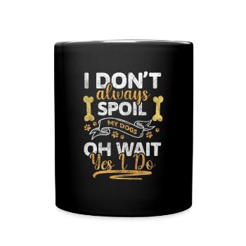 Hundebesitzer Bester Freund Welpe Liebe - Tasse einfarbig - Schwarz - Vorne
