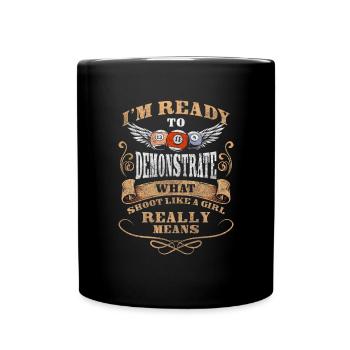Pool Player Ball Winner - Full Colour Mug - black - Front
