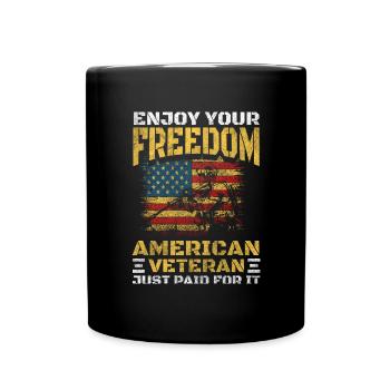 Soldat Patriot Eagle des États-Unis - Mug uni - noir - Devant