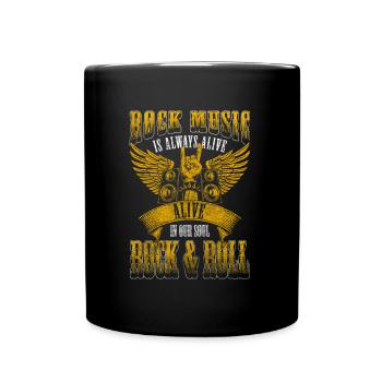 Festival des chanteurs de rock - Mug uni - noir - Devant