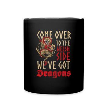 Drache Phantasie Märchen Asien - Tasse einfarbig - Schwarz - Vorne