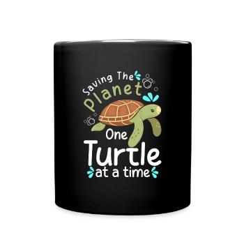Meer Tier Natur Artenschutz - Tasse einfarbig - Schwarz - Vorne
