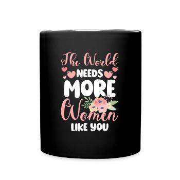 Frauentag Feiertag Feier - Tasse einfarbig - Schwarz - Vorne