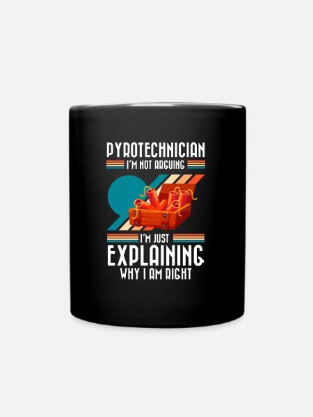 Pyro Pyrotechniker Ultras Feuerwerker - Tasse einfarbig - Schwarz