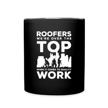 Handwerker Spaß - Tasse einfarbig - Schwarz - Vorne
