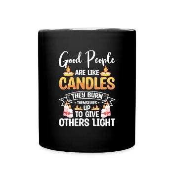 Candlelight Decoration Going Out Winter - Full Colour Mug - black - Front