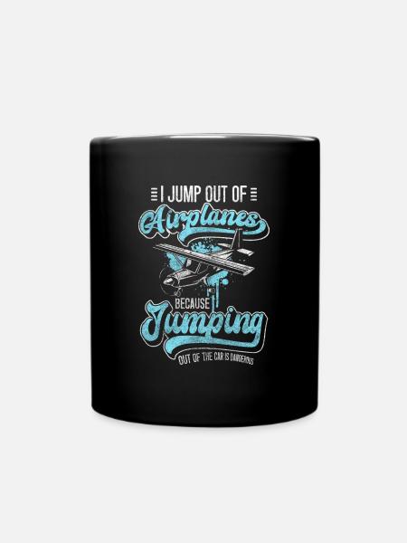 Hauteur de saut en parachute - Mug uni - noir