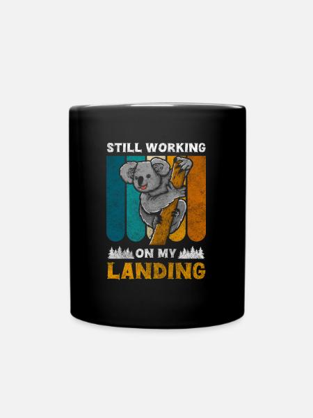Koala Outback Artenschutz Tier - Tasse einfarbig - Schwarz
