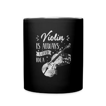 Violon Concert Instrument à cordes Étudiant - Mug uni - noir - Devant