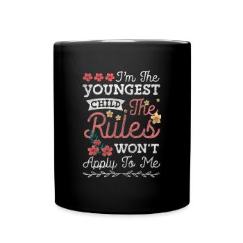 Frère ou sœur Amour Caractère - Mug uni - noir - Devant
