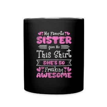 Famille Cœur Ensemble Enfant - Mug uni - noir - Devant