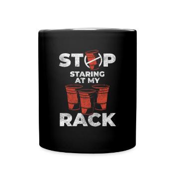 Beer Pong Alcool Célébrer Liqueur - Mug uni - noir - Devant