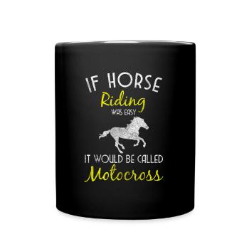 Équitation Amoureux des chevaux - Mug uni - noir - Devant