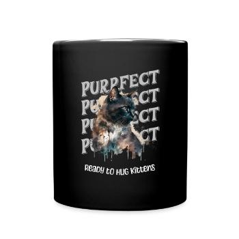 Purrfect - Prêt à câliner les chatons - Mug uni - noir - Devant