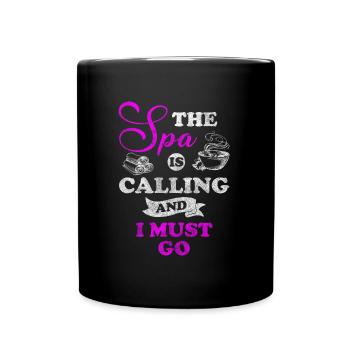 Wellness Meditation Healthy - Full Colour Mug - black - Front