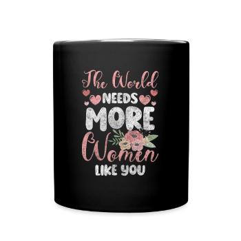 Women Strength Feminism - Full Colour Mug - black - Front
