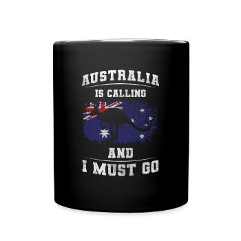 Outback Trip Animal Kookaburra - Full Colour Mug - black - Front