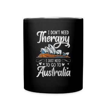 Australia Travel Pride Holiday Country - Full Colour Mug - black - Front