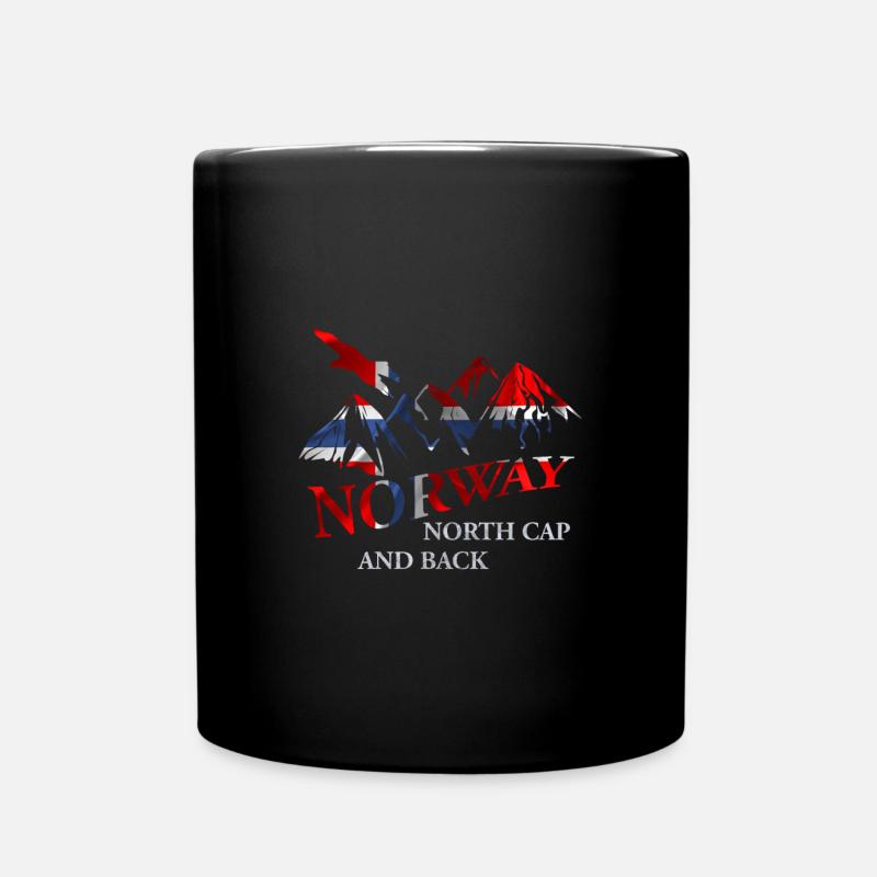 Norvège au Cap Nord et retour - Mug uni - noir