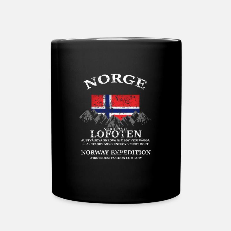 Expédition grunge dans les Lofoten en Norvège - Mug uni - noir