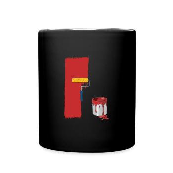 Peintre peintre peinture peinture pot de peinture - Mug uni - noir - Devant