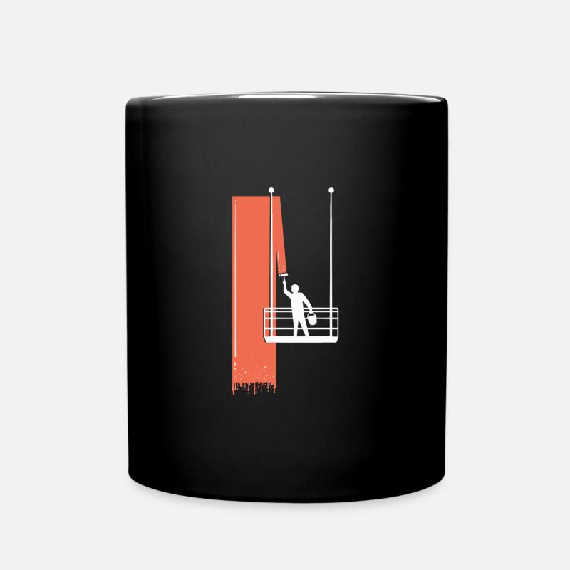 Fassadenmaler Anstreicher Maler Lackierer - Tasse einfarbig - Schwarz