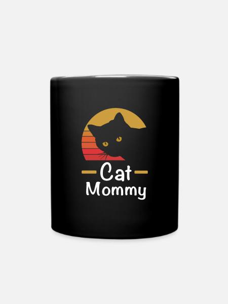 Best Cat Mom Ever Best Cat Mom Mother Kitten - Full Colour Mug - black