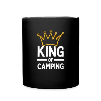 CAMPING CAMPING CAMPING TENT KING - Mug uni - noir - Devant
