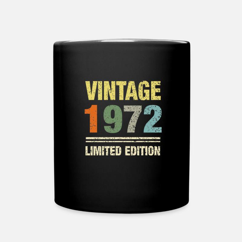 Vintage 1972 Limited - Tasse einfarbig - Schwarz