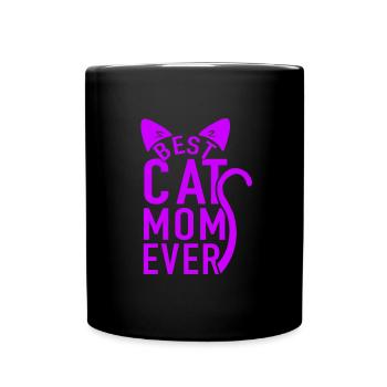 Cat Mom Cat Cat Cat Lover Gift - Full Colour Mug - black - Front