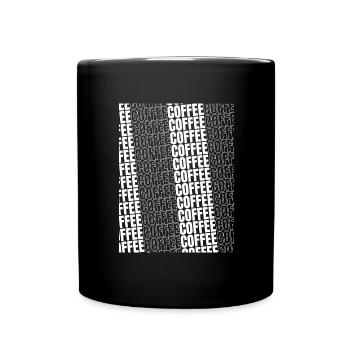 Coffee - Coffee lover design - Full Colour Mug - black - Front