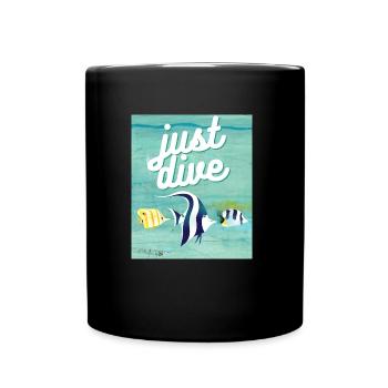 Just Dive - Full Colour Mug - black - Front