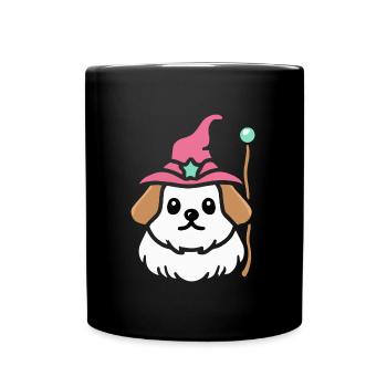 Magicien du chien maltais Cadeau Rétro - Mug uni - noir - Devant
