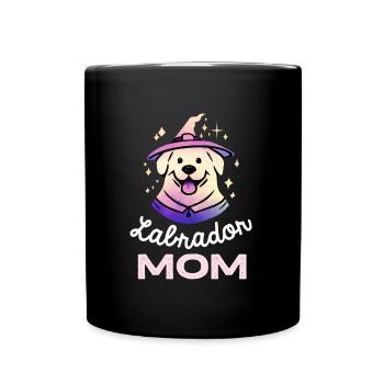 Labrador Mama Chien Rétro - Mug uni - noir - Devant