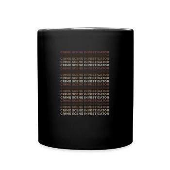 Sécurisation des traces - Kripo Polizei Kriminaltechnik - Mug uni - noir - Devant