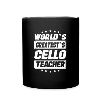 Professeur de violoncelle Professeur de violoncelle Professeur de violon - Mug uni - noir - Devant