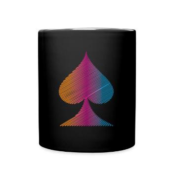 Idée cadeau poker - Mug uni - noir - Devant