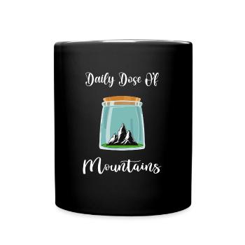 Mountain hiking servus alpin mountaineering mountains - Full Colour Mug - black - Front
