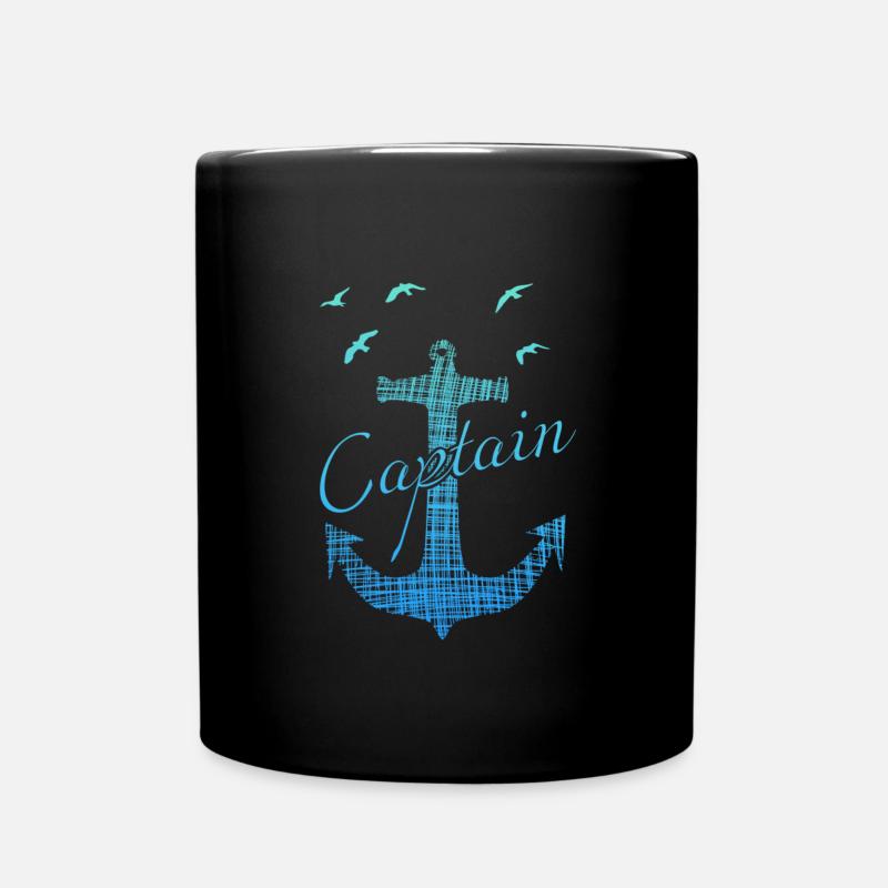 Captain - Tasse einfarbig - Schwarz