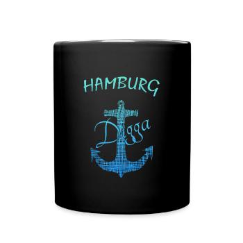 Anker Hamburg Digga - Tasse einfarbig - Schwarz - Vorne