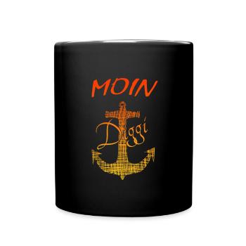 Anker Hamburg Moin Diggi - Tasse einfarbig - Schwarz - Vorne