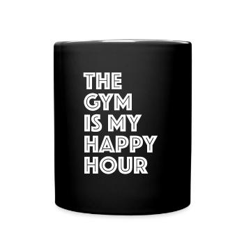 La salle de sport, c’est mon happy hour | Aptitude - Mug uni - noir - Devant