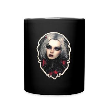 Goth Girl Gothic Mystique Horreur Mystérieuse - Mug uni - noir - Devant