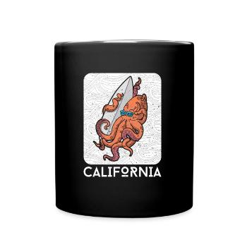 Ocean Octopus Octopus Water Sports Holiday Travel - Full Colour Mug - black - Front