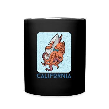 Ocean Octopus Octopus Water Sports Holiday Travel - Full Colour Mug - black - Front
