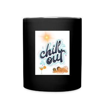 Chill out - Mug uni - noir - Devant